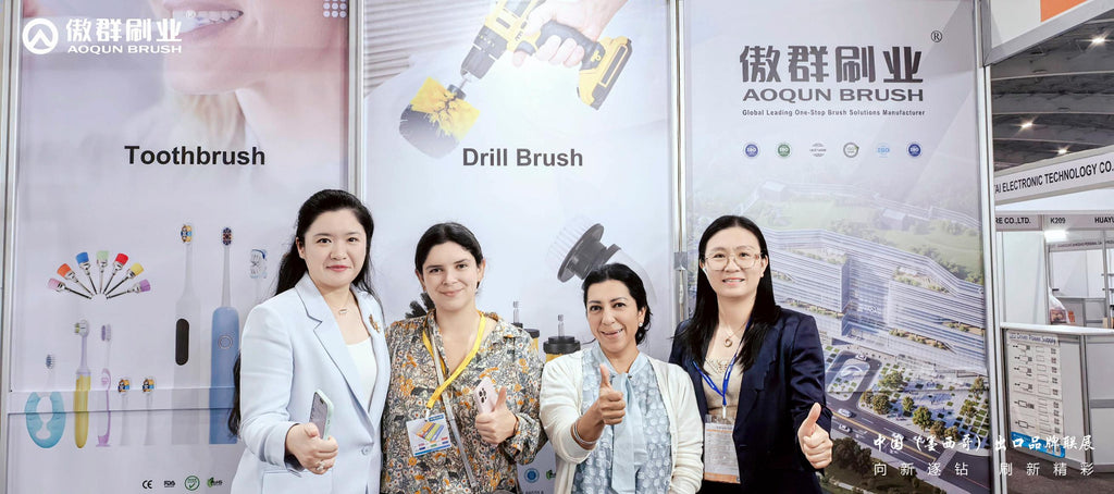 Smart Brushes Connect the World! AOQUN Shines at Mexico China Brand Expo