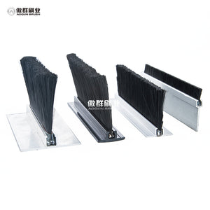 Custom Industrial Nylon Metal Bristle Strip Brush for Weather Seal Door Accessories